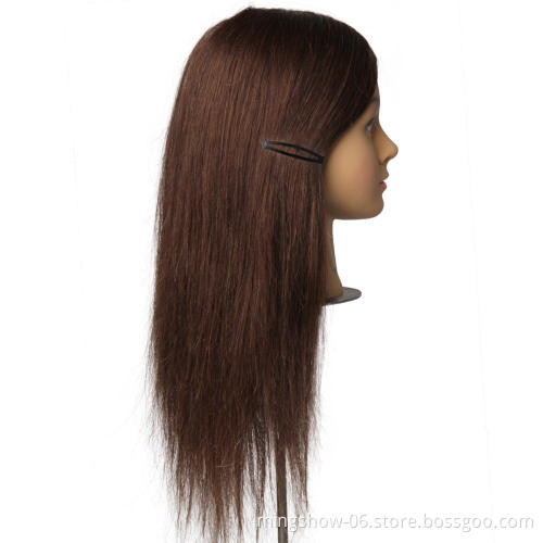 100 human hair training head for hairdressers mannequin head